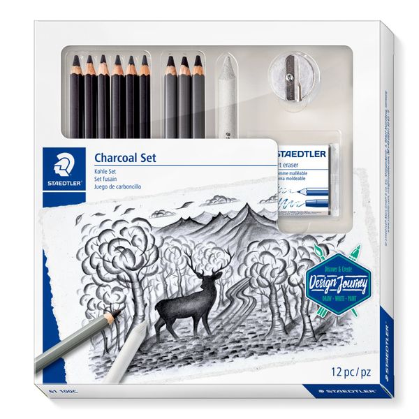 Staedtler Mars Lumograph Mixed Charcoal Set