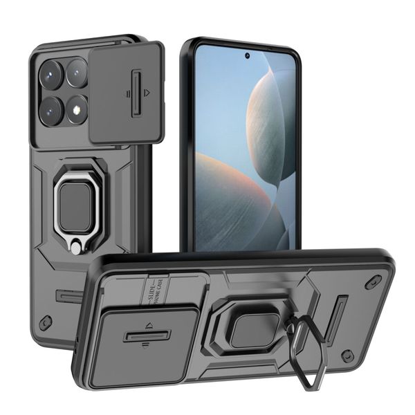 Window Pushing Ring Phone Case Compatible with Redmi Note 14 Pro Plus 5G