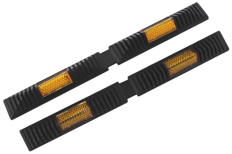 Door Protector with Reflectors - Black