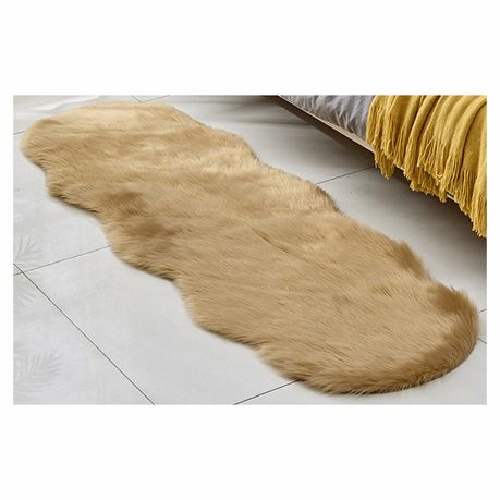 Faux Fur Rug 60cm X 1 8m, White Fur Rugs Nursery Uk