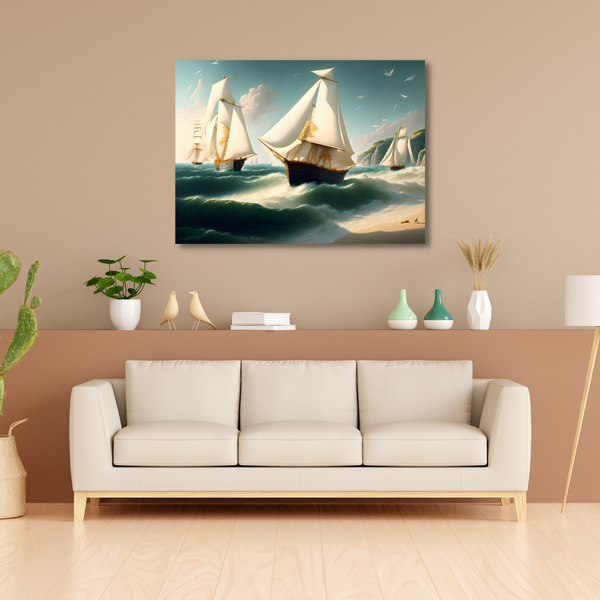 Canvas Wall Art - Ships On A Mission