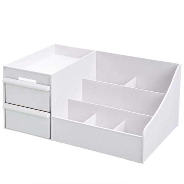 Cosmetic / Stationery Desk Organiser Storage - White