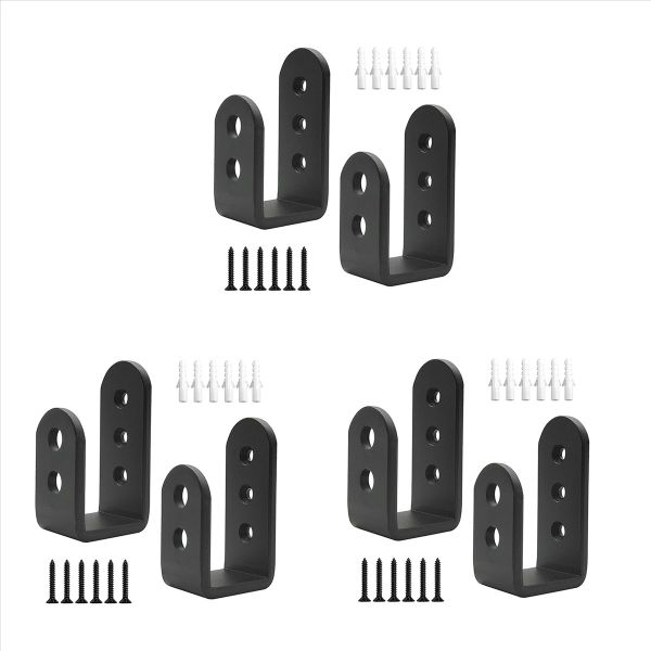 2 Pack Door Barricade U Brackets For Home Garage Door 2X4 Boards