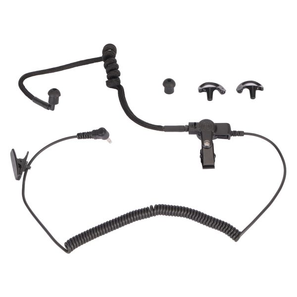 3.5mm Acoustic Tube Earpiece for Two Way Radio Black