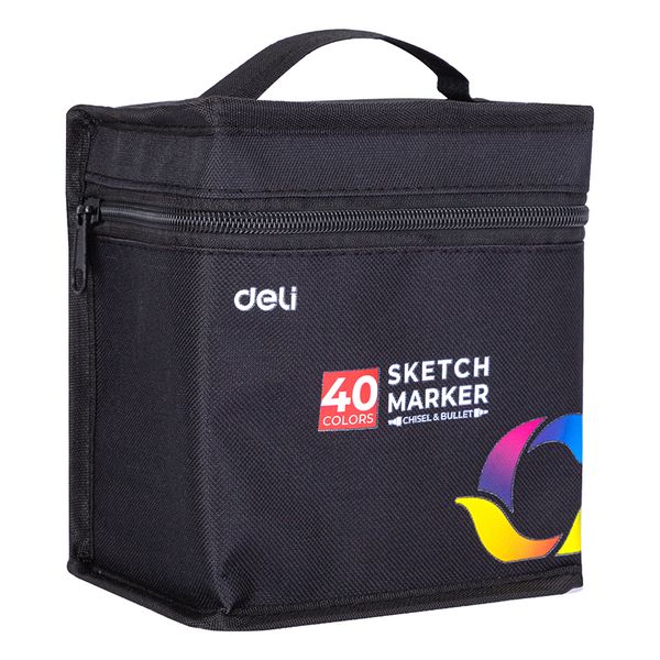 Sketch Marker Dual Tip 40 Colours with Carry Bag(Multicolour)