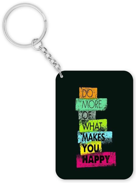 What Makes You Happy Birthday Christmas Inspiration Gift Keyring