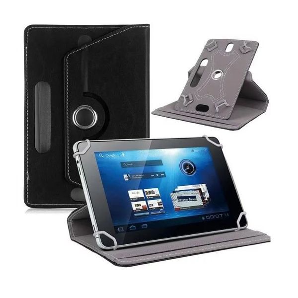 KT&amp;SA Universal Rotating Case for All 7 inch Tablets - Black