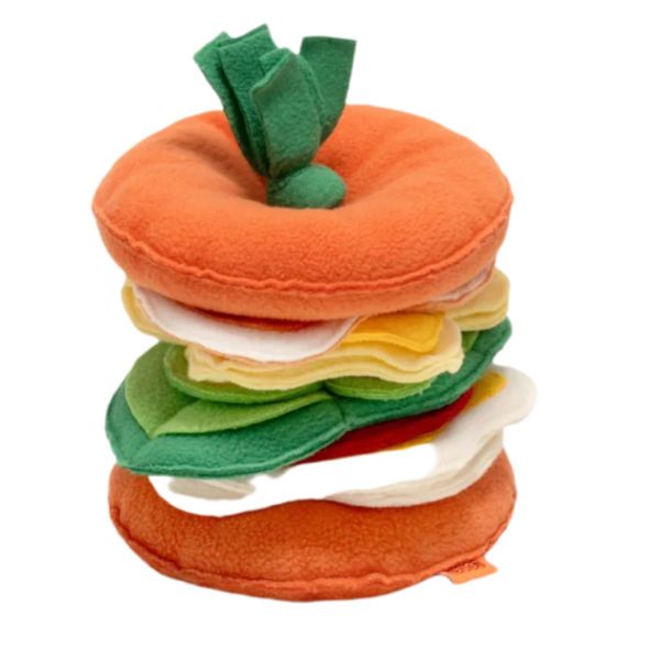 Hamburger Snuffle Toy