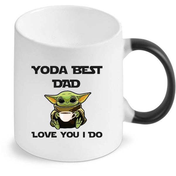 Yoda Best Dad Star Wars Birthday Anniversary Christmas Colour Changing Mug