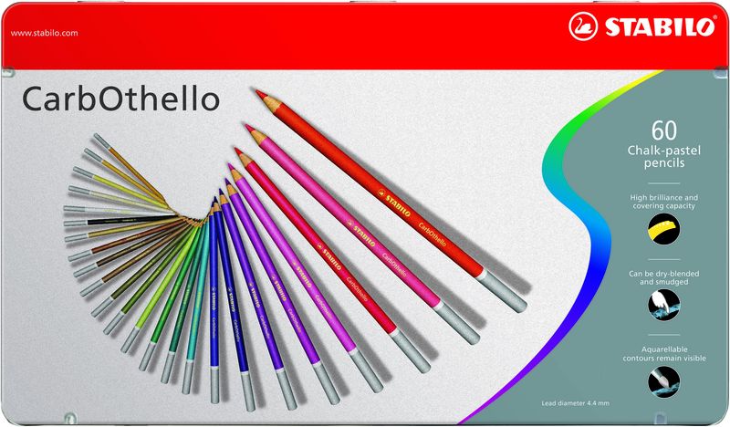 STABILO CarbOthello Colour Pencil Assorted Metal Box 60's