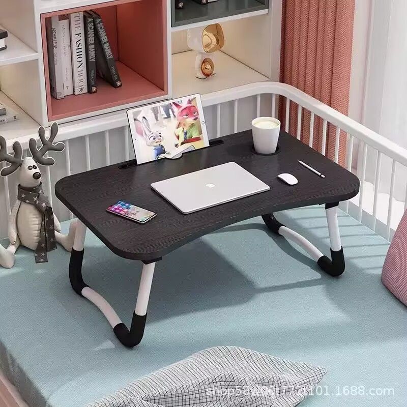 New bed folding computer desk, portable and movable table 60x40x26CM