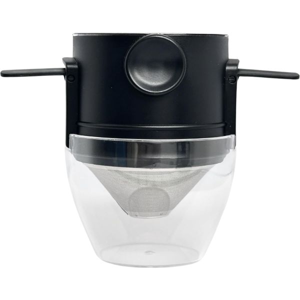Pour Over Coffee Filter, Portable Stainless Steel Coffee Maker with Base