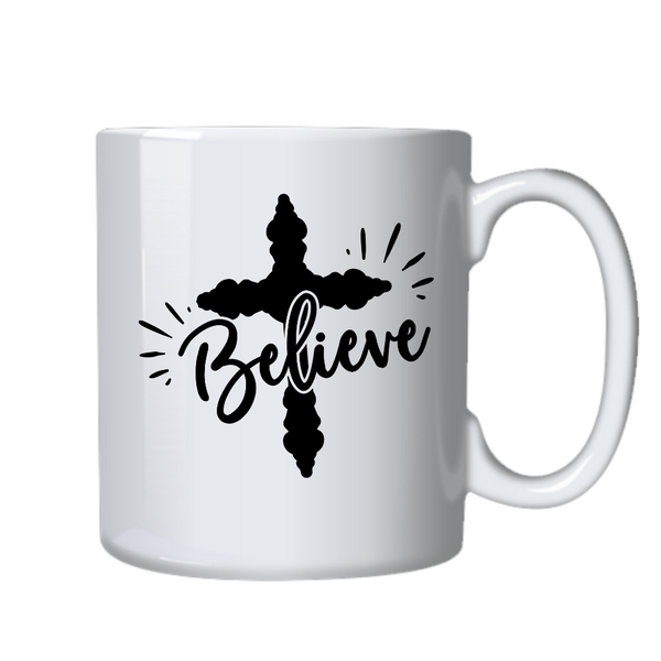 Cross Trust Christian Theme Birthday Christmas Gift Mug Cup 402
