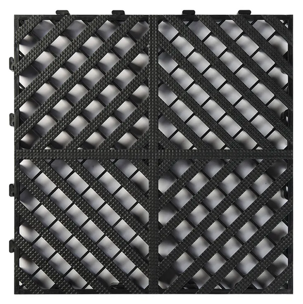 Garage &amp; Showroom Interlocking Watershed Tiles - Single Tile - 40x40x3cm