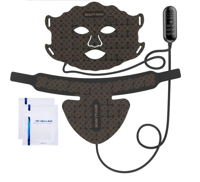 Soft Silicone 7 Color Multi Spectrum LED Device for Face and Neck Kit