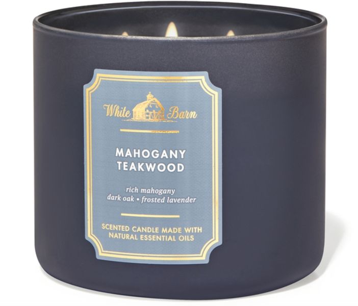 Bath &amp; Body Works Mahogany Teakwood 3-wick Scented Candle 411g