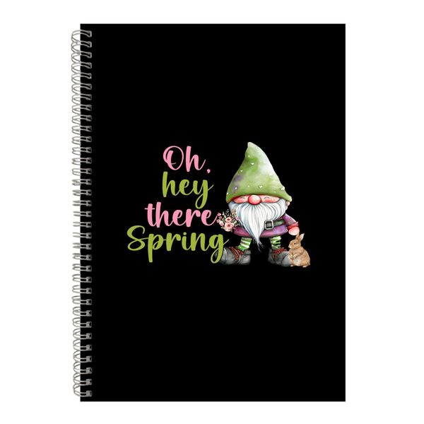 Spring A4 Notebook Spiral Lined Easter Graphic Design Notepad Present 090
