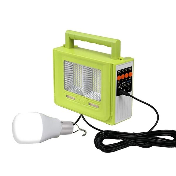 Solar Powered Multi-functional Emergency Light + Speaker 150W- SD