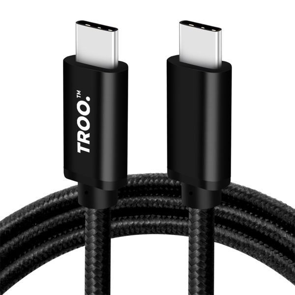 TROO Certified Fast Charge 30W Type-C To Type-C Braided Cable