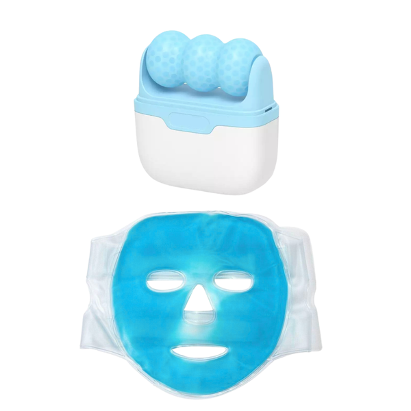 Anti-Aging Reusable Cooling Mask with Portable Anti-Aging Ice Roller
