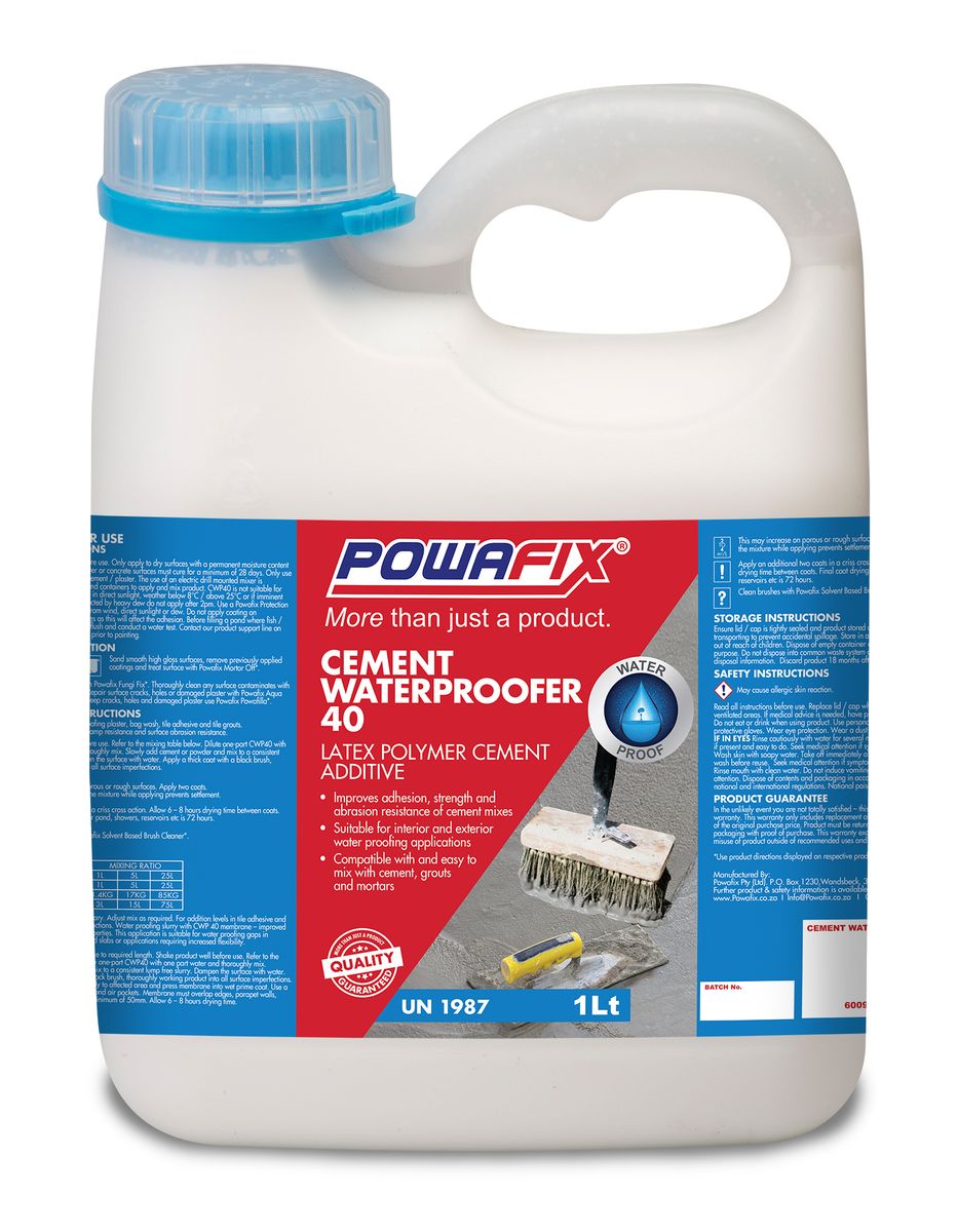 Powafix Cwp40 Cement Waterproofer 1L Shop Today. Get it Tomorrow