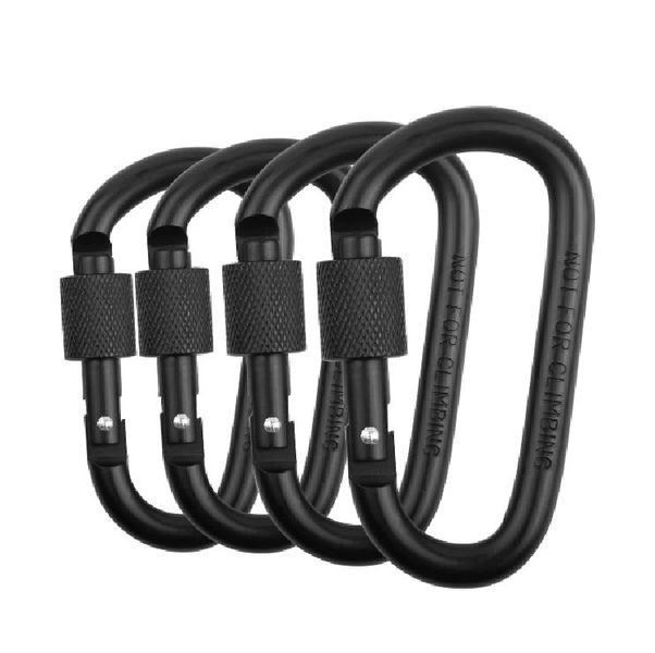 4 pcs Locking Carabiner Clip