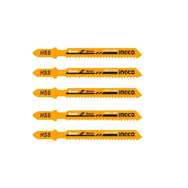 Ingco - Jigsaw Blade 12TPI Metal (2.5 - 6mm) - 5Piece