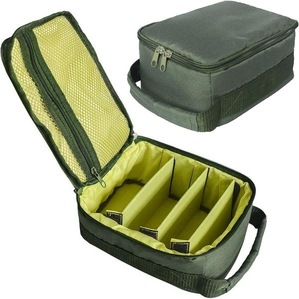Portable Fishing Reel Storage Bag Green 1 piece