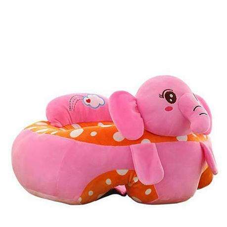 Baby Kids Support Seat Cute Cartoon Sit Up Soft Chair Elephant