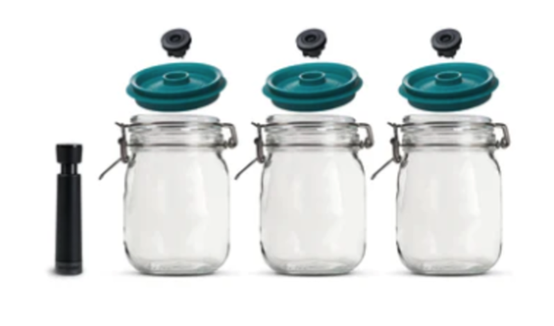 Airtender - Jar Vacuum Set of 3 Jars &amp; Seals 1.5L