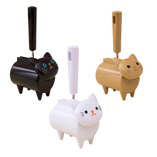 Pet Cat Shaped Lint Roller Pet Hair Removal Rollers 18cm - Set of 3