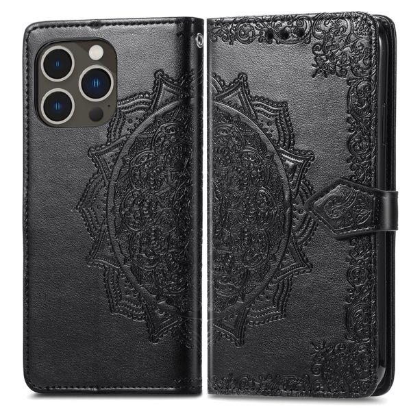 Leather Wallet Case Compatible With iPhone 14 Pro Max Flip Cover