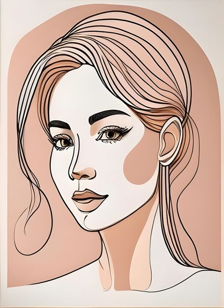 RootedArt Canvas Wall Art Home Decor - blush pink 006