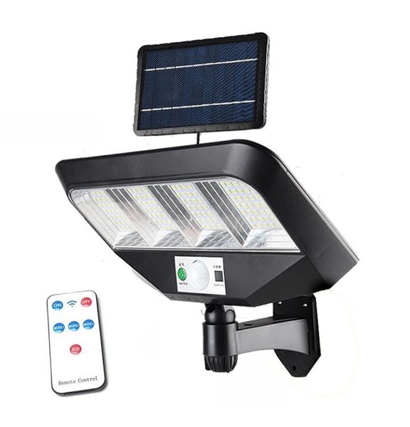 LED Split Solar Wall Light 3 Modes Function IP65 50W With Remote