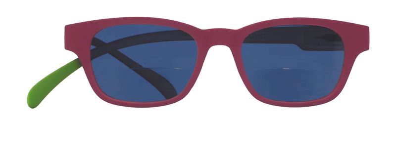 Klammeraffe Reading Glasses - Bifocual Sunglasses No. 3 Red/Berry/Green