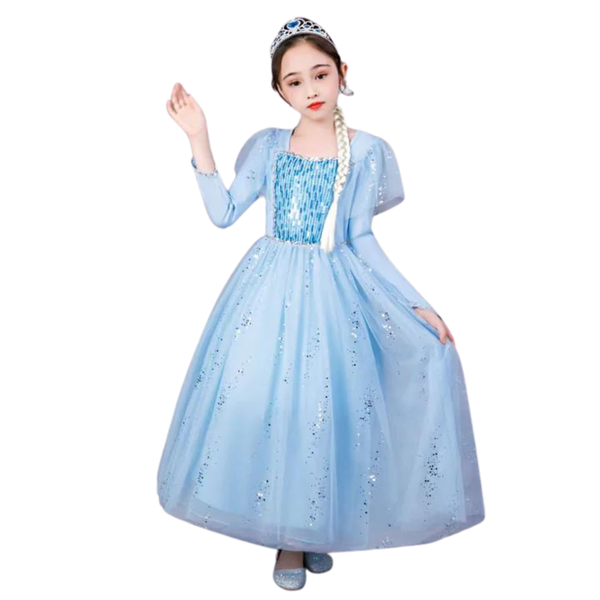 Light Blue Sequin Princess Dress