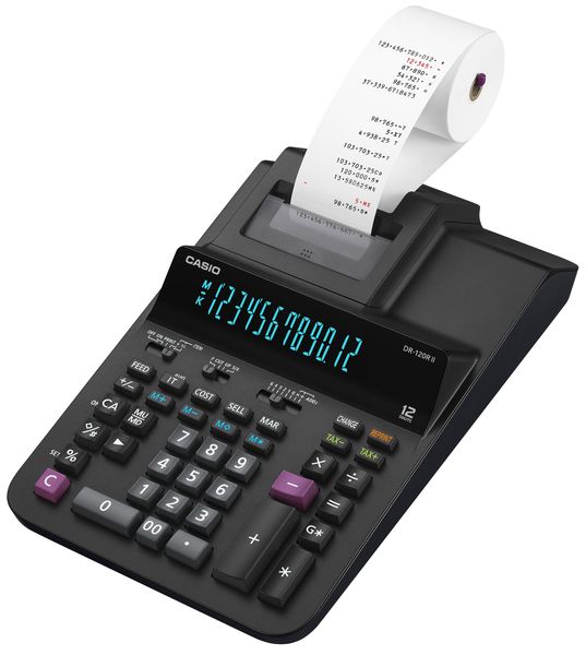 CASIO DR-120RII Heavy Duty Printing Calculator