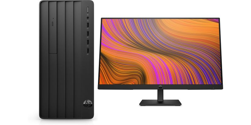 HP 290 MT G9,Intel Core i5 8GB 512GB Desktop+Bundled HP P24H 23.8" Monitor