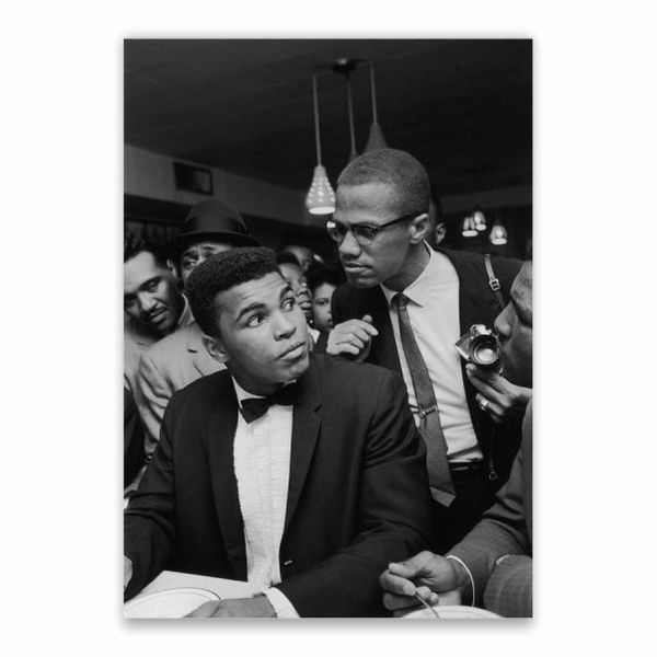 Muhammad Ali And Malcom X Poster - A1