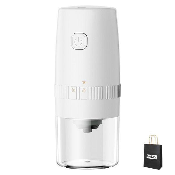 Portable Rechargeable One Touch Coffee Grinder + Natan Gift Bag