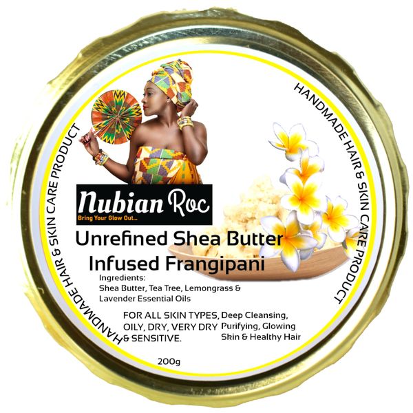 Infused Frangipani Unrefined Shea Butter