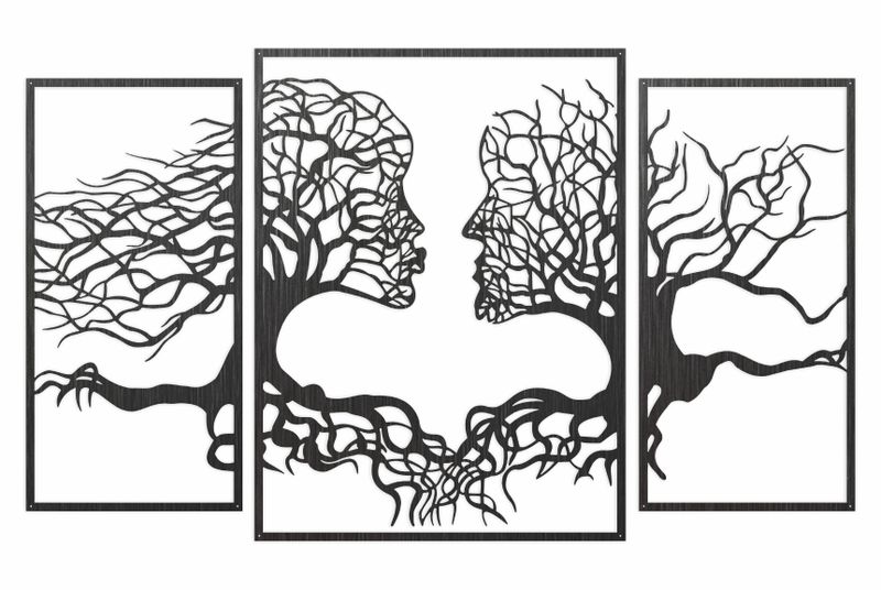Tree of Love 3 Piece Wall Art