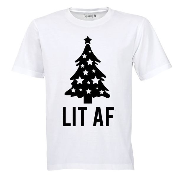 Lit Christmas Tree - Adults - T-Shirt
