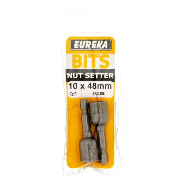 EUREKA DRILL BITS Magnetic NutSetter 10x48mm forHexHeadFastener Q:2 4BQ10U