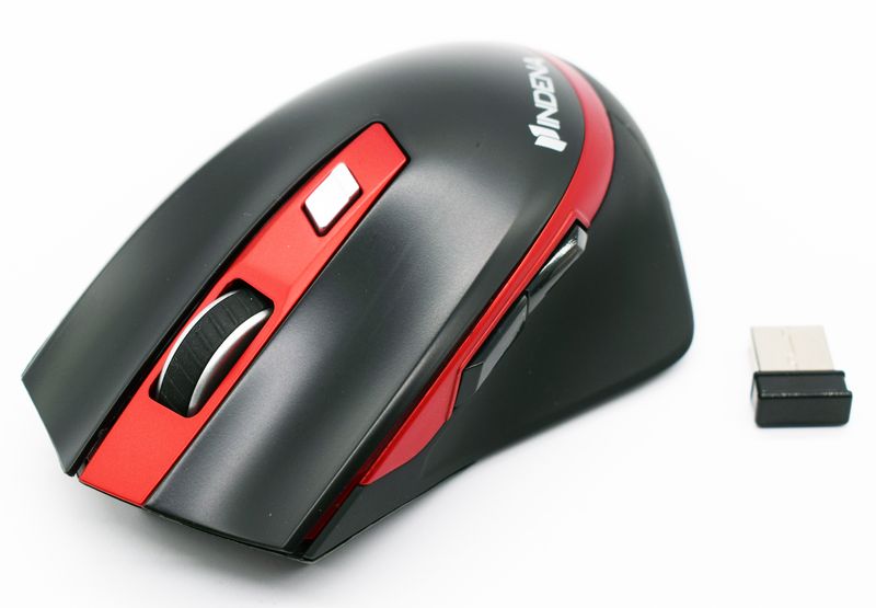 Wireless Mouse 3D Ergonomic Design With Nano Receiver &amp; Click Wheel