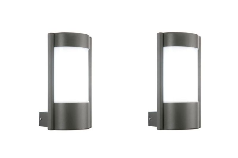 2 x Frincha Outdoor Outside Wall Light Lamp Shade for Garden Patio 13W