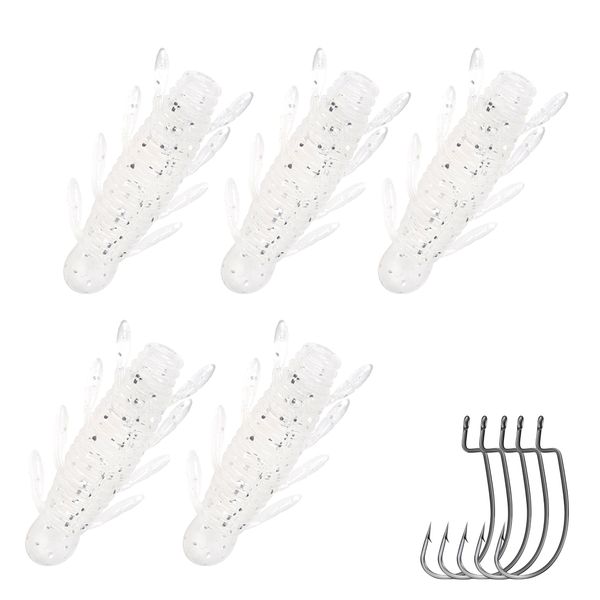 Soft Plastic Pupa Fishing Lure - 10 Pieces - Ned Rig Kit Finesse Baits