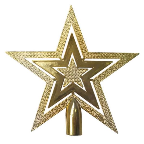 Christmas Tree Decoration - Star Tree Top Shiny Gold | 20cm