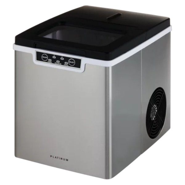 Platinum Stainless Steel Ice Maker 12kg ice/day 1.85L Tank