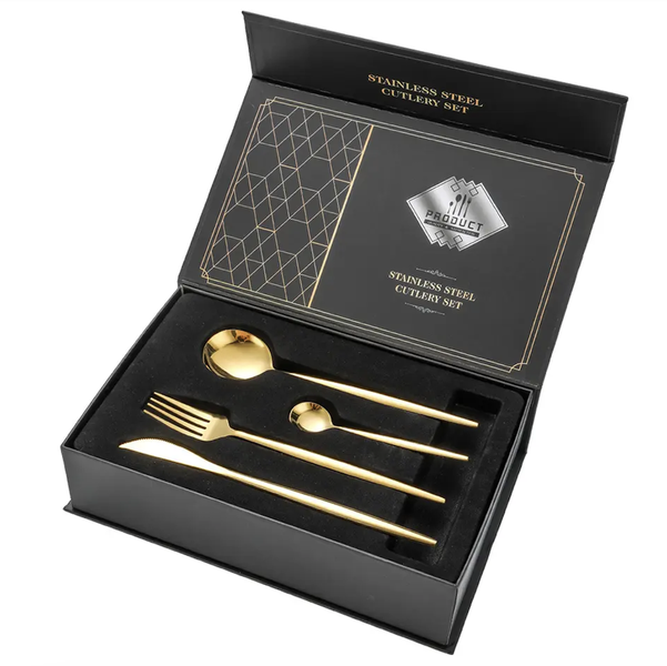 Tableware Stainless Steel Gold Cutlery Set 24 Piece